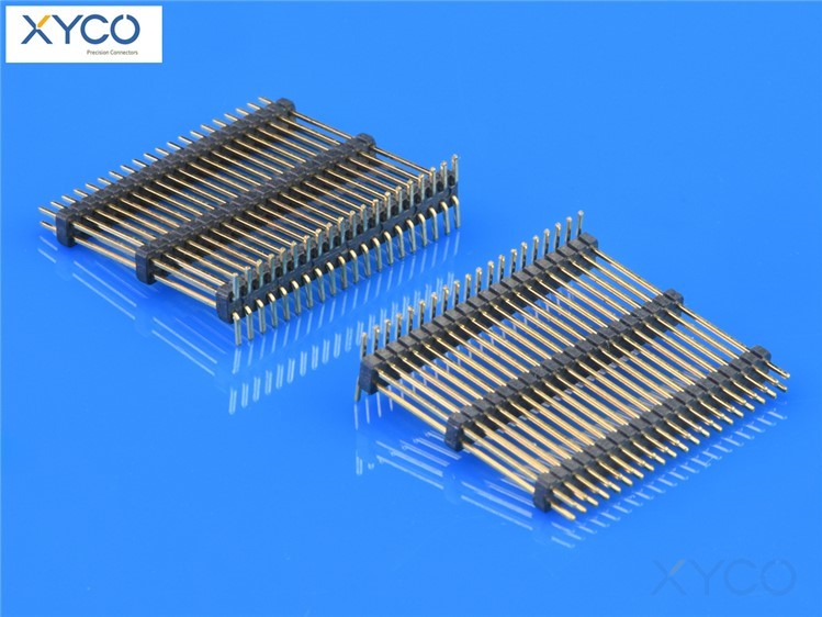 1.27mm雙排三塑排針 1.27mm雙排三塑排針